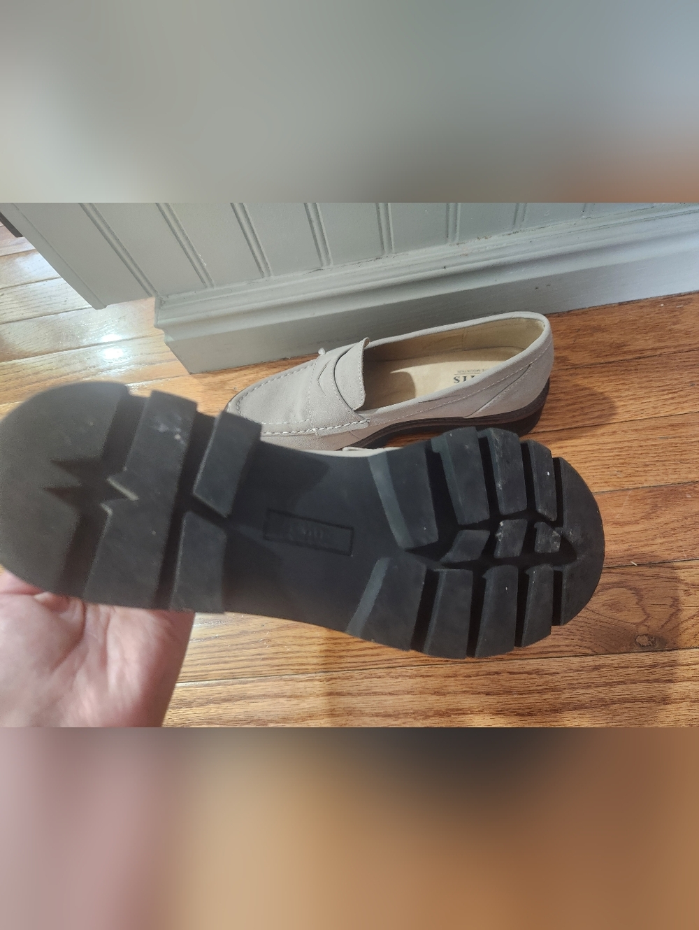 White Mountain Light Gray Loafers - Picture 8 of 9